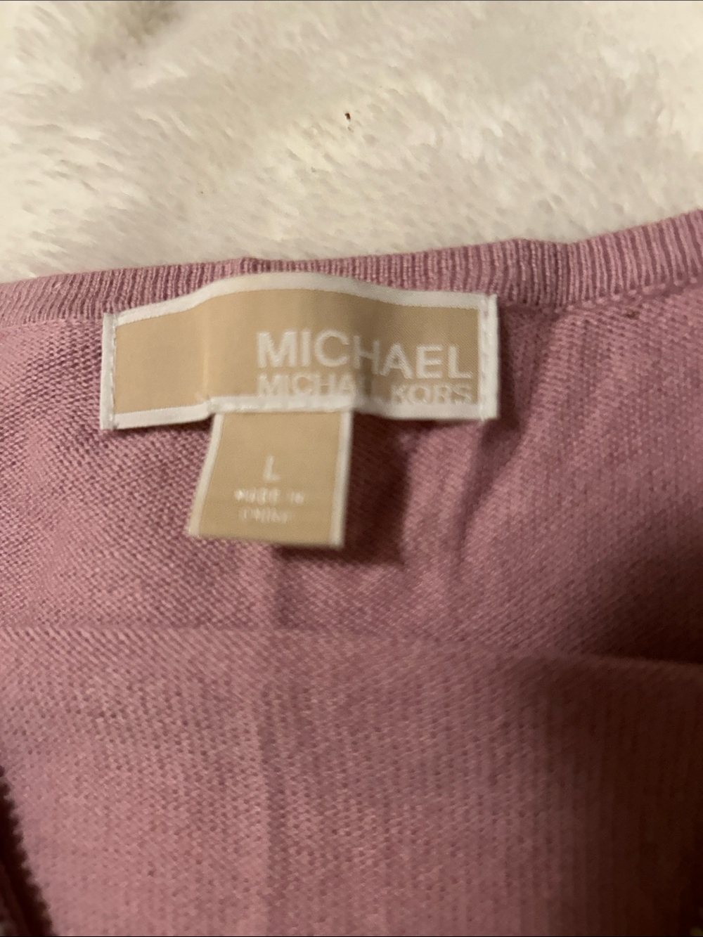 Michael Kors Light Pink Zip-Front Women's Sweater. NWOT. 12 - Picture 2 of 7